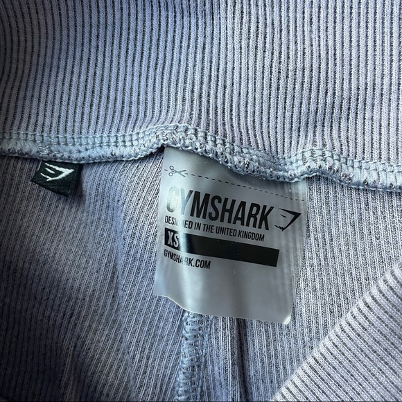 Gymshark Slounge Ribbon Joggers Pants in Steel Blue Marl XS - Picture 8 of 8